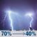 Tonight: Showers and thunderstorms likely. Some of the storms could produce heavy rain. Mostly cloudy, with a low around 72. Southwest wind around 6 mph. Chance of precipitation is 70%. New rainfall amounts between three quarters and one inch possible. Tonight: Showers And Thunderstorms Likely