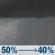 Tonight: A chance of rain showers. Cloudy, with a low around 68. Northeast wind around 16 mph, with gusts as high as 26 mph. Chance of precipitation is 50%. New rainfall amounts between a tenth and quarter of an inch possible. Tonight: Chance Rain Showers