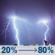 Tonight: A slight chance of showers and thunderstorms between 11pm and 1am, then a chance of showers and thunderstorms between 1am and 2am, then a chance of showers and thunderstorms between 2am and 4am, then showers and thunderstorms. Cloudy. Low around 59, with temperatures rising to around 66 overnight. Southwest wind 7 to 15 mph, with gusts as high as 25 mph. Chance of precipitation is 80%. New rainfall amounts between a quarter and half of an inch possible. Tonight: Slight Chance Showers And Thunderstorms